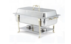 Brass Trim 8 QT Chafing Dish for Rent