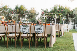 rented linen for wedding