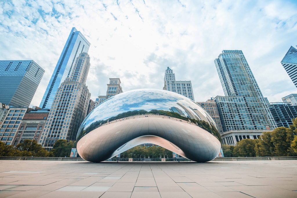 Cloud Gate (aka The Bean) in Chicago, IL