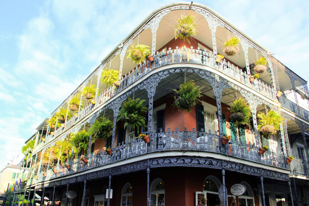The French Quarter in New Orleans, LA